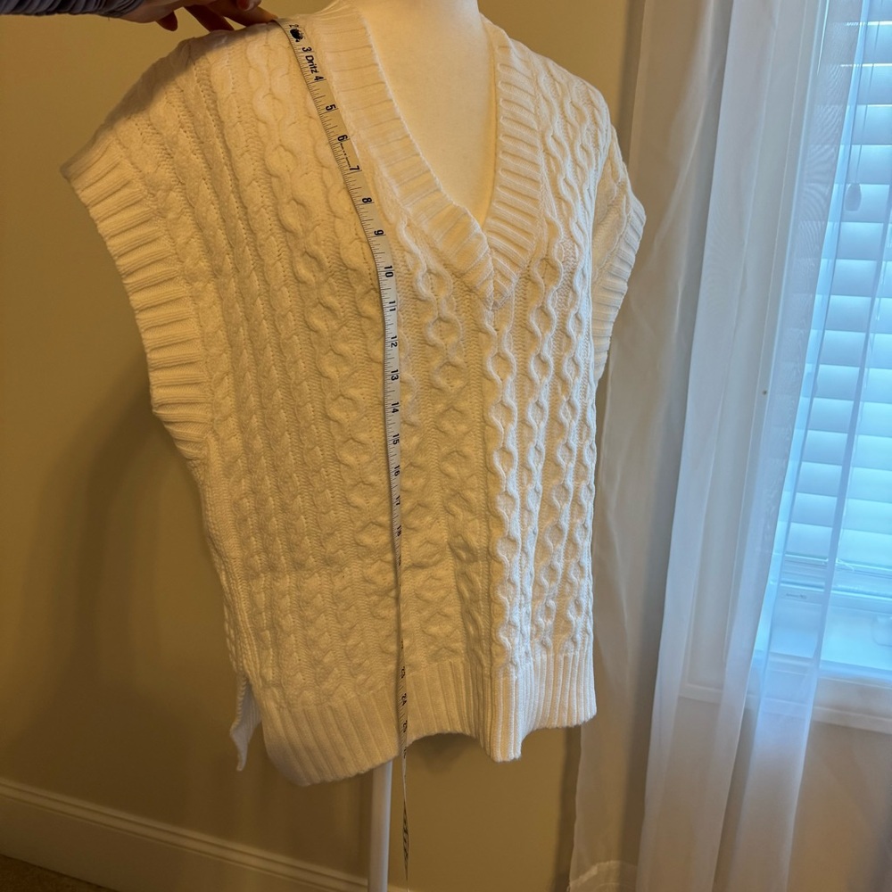 Ann Taylor Ivory knit sweater vest - Picture 5 of 10